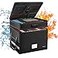 DocSafe File Box with LockMultiLayer Fireproof Document Box Collapsible File Storage Organizer with PocketsHandleLarge Portable Home Office Filing Safe for Hanging LetterLegal Size FoldersBlack