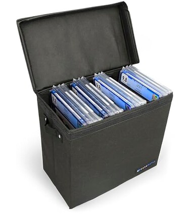 CASEMATIX Graded Comic Book Storage Case Fits up to 28 CGC Graded Comics Lightweight Comic Book Bin with Three Removable Comic Book Box Partitions