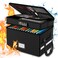 RHM Fireproof Document Box with Lock 2 Layer Fire Proof File Box for Documents with Handle Portable Home Office Fire Safe Document Box for Hanging LetterLegal FolderCertificate