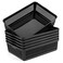 Aebeky A4 Size Plastic Paper Storage TraysDesktop File Organizer Baskets6Packs Black