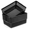 Aebeky A4 Size Plastic Paper Storage TraysDesktop File Organizer Baskets6Packs Black