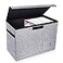Leffis Comic Book Storage Box 155 X 75 X 113 Collapsible Comic Short Box with Lids Holds 150 Comics Heavy Duty Comic Book Bin Container 1 pack grey