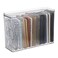 BTSKY Clear Phone Case Organizer Stackable Storage Box with Lid for Cell Phone Cases Multifunctional Phone Case Storage Holder for Desk Accessories Plastic Storage Box for Table Cupboard Cabinet