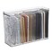 BTSKY Clear Phone Case Organizer Stackable Storage Box with Lid for Cell Phone Cases Multifunctional Phone Case Storage Holder for Desk Accessories Plastic Storage Box for Table Cupboard Cabinet