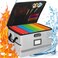 EXLIFBAG File Organizer Fireproof File Box with Lids Important Document Organizer Box with Lock Portable File Folder Organizer with Handle