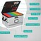 EXLIFBAG File Organizer Fireproof File Box with Lids Important Document Organizer Box with Lock Portable File Folder Organizer with Handle