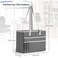 UNICITII File Organizer Box Portable Tote Bag Hanging Filing Box Desktop File Folder Document Storage Organizer with Pockets and Handles