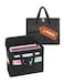Qozary 2 Pack File Folder Organizer BoxHanging File Tote Bag With Lids Collapsible Portable Filing Organizer Box With Handle Document Storage Bag For OfficeHomeTravel School