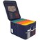 TOMKID Fireproof Document Box Fire Proof Safe Box for Home Document Organizer with Lock Fire Organizer Box Office Storage Cabinet for Hanging LetterLegal Folder 161 x 129 x 11in Blue