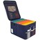 TOMKID Fireproof Document Box Fire Proof Safe Box for Home Document Organizer with Lock Fire Organizer Box Office Storage Cabinet for Hanging LetterLegal Folder 161 x 129 x 11in Blue