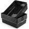 Cptoion A4 Size Plastic Storage Basket Tray6 Pack Plastic Paper Storage TraysDesktop File Paper Letter Organizer Basket for Classroom Office Home Black