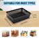 Cptoion A4 Size Plastic Storage Basket Tray6 Pack Plastic Paper Storage TraysDesktop File Paper Letter Organizer Basket for Classroom Office Home Black