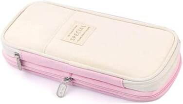 Arnuixty Large Storage Pencil Case Pen Bag with Zipper Big Capacity Pouch Organizer for Office Travel Holder Box