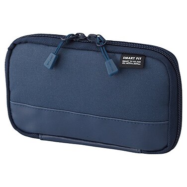 LIHIT LAB Compact Pen Case Pencil Case Water Stain Repellent35 x 65 Navy A768711