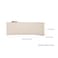 YONBEN Cotton Canvas Pencil Case Simple and Multifunctional Pencil Bag with Zipper Portable Pencil Storage Beige S