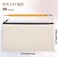 Cruleen 40 PCs Blank canvas Zipper Pouch Makeup Bags Bulk Pencil Pouch with Sturdy ZipperMultiPurpose DIY Crafts Toiletry Canvas Bags Case for Sublimation Stationery Cosmetic Storage 83x47