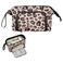 SUABO Big Capacity Pencil Case Leopard Print Cheetah Pink Pouch Pen Case Pencil Box Stationery Bag Makeup Bag Office Organizer for Adults