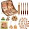 LJJINGXS Cute Capybara Pencil Case With 10 Compartments Gift Set Includes Holder BallPoint Pen Keychain Stickers Brooch and Clips