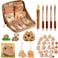 LJJINGXS Cute Capybara Pencil Case With 10 Compartments Gift Set Includes Holder BallPoint Pen Keychain Stickers Brooch and Clips