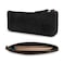 HideDrink Hide Drink Rectangular Pencil Case Pen Marker Pouch for Men and Women Flat Zippered Holder Classic Style for Artists Full Grain Leather Handmade Charcoal Black