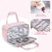 Prokva Marker Organizer Case Holding up to 216 Markers Marker Storage Carrying Bag Large Marker Holder with Shoulder Strap Pink