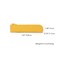 YONBEN Oxford Pencil Case Small Pencil Pouch Slim Pen Case Holder Zipper Bag for School OfficeYellowOxford Fabric