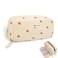 FINPAC Pencil Case Corduroy Triangle Makeup Bag Kawaii Pen Bag Pouch Holder Box Organize for Study Office or Travel Purple