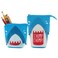 Stephen Joseph Pop Up Pencil Pouch Standing Pencil Case Multipurpose Kids School Stationary Case Colorful Cute Designs with Large Space for Pencils and Pens Shark