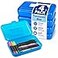 1InTheOffice Pencil Box Translucent Blue Plastic Pencil Boxes 4 Pack