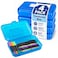 1InTheOffice Pencil Box Translucent Blue Plastic Pencil Boxes 4 Pack