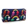 LParkin Rainbows Clouds Canvas Pencil Case Pen Bag Pouch Stationary Gadget Case Makeup Cosmetic Bag Kawaii Box