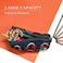 LParkin Rainbows Clouds Canvas Pencil Case Pen Bag Pouch Stationary Gadget Case Makeup Cosmetic Bag Kawaii Box