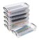 BTSKY Large Capacity Pencil Box Office Supplies Storage Organizer Box Brush Painting Pencils Storage Box Watercolor Pen Container Drawing Tools6 Pack Clear