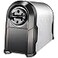 Bostitch Office SuperPro Glow Electric Pencil Sharpener Heavy Duty Commercial Classroom Replaceable Cutter Cartridge System 6Hole SilverBlack