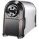 Bostitch Office SuperPro Glow Electric Pencil Sharpener Heavy Duty Commercial Classroom Replaceable Cutter Cartridge System 6Hole SilverBlack