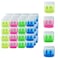 Gutyble 48 Pcs Manual Pencil Sharpeners with Lid for SchoolOffice and Home