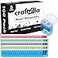 Craftzilla Pencil Sharpener 100 Pack Manual Pencil Sharpeners Bulk Handheld Dual Hole with Lid for Kids and Classroom School Office Supplies