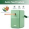 Deli Manual Hand Crank Pencil Sharpener with Adjustable Point for Colored Pencils Kids Students Classroom Home and Office Green