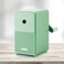 Deli Manual Hand Crank Pencil Sharpener with Adjustable Point for Colored Pencils Kids Students Classroom Home and Office Green