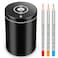 InTrrek Fully Automatic Electric Pencil SharpenerRechargeable smart Pencil SharpenerSuitable for No 2Colored Pencils 68 mmApplicable to SchoolClassroomOfficeHome