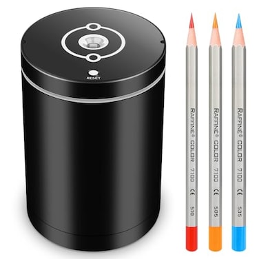 InTrrek Fully Automatic Electric Pencil SharpenerRechargeable smart Pencil SharpenerSuitable for No 2Colored Pencils 68 mmApplicable to SchoolClassroomOfficeHome