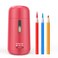 Aniborsa Automatic Electric Pencil Sharpener Auto Feed Auto Stop Auto Eject Rechargeable for Classroom Home School Office Rose Red