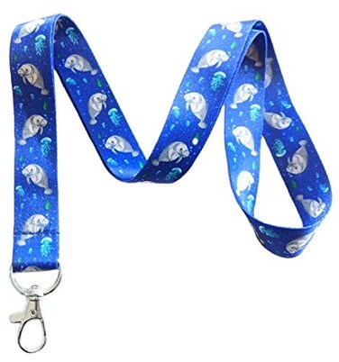 Execucat Manatee Lanyard Keychain ID Badge Holder