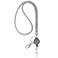 SAVORI ID Card Lanyard 329 Breakaway Safety Clasp Rhinestone Lanyards Crystal ID Card Holder Grey Retractable Badge