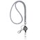 SAVORI ID Card Lanyard 329 Breakaway Safety Clasp Rhinestone Lanyards Crystal ID Card Holder Grey Retractable Badge