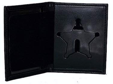 Perfect Fit Florida Sheriff Dress Leather Badge and ID Case Cutout PF185 27 inches Tall