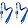 HoAoOo Retractable Badge Reel with Claw Clasp and Clip for Id Card Holders Blue