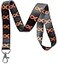 Execucat Awareness Ribbon Lanyard Keychain ID Badge Holder Orange