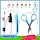Spaluck 30 Pieces Nurse Pen Set Badge Reel Pen Tool Accessories Include Nursing Keychain Clip Set Mini Folding Stainless Safety Scissors for Nurse Doctor Day Gift