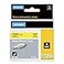 DYMO Rhino Industrial HeatShrink Labels 12 Tube Black Print on Yellow